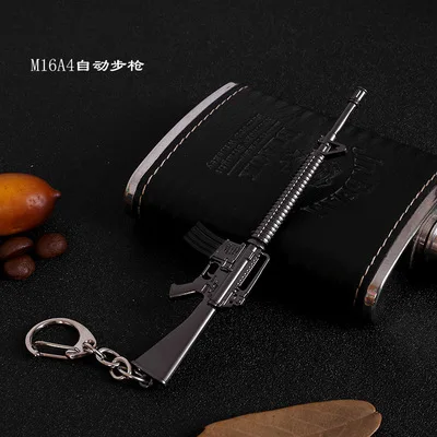 style20 Горячая игра 38 стилей PUBG CS GO брелоки в виде оружия AK47 модель оружия 98K снайперская винтовка брелок для мужчин Подарки сувениры 12 см - Цвет: style20