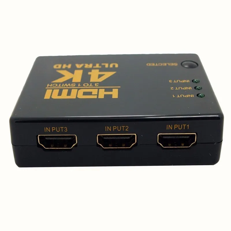 4K* 2K 3x1 HDMI переключатель сплиттер 3 в 1 выход HDTV аудио видео конвертер адаптер с пультом дистанционного управления для XBOX360 DVD PS3 проектор