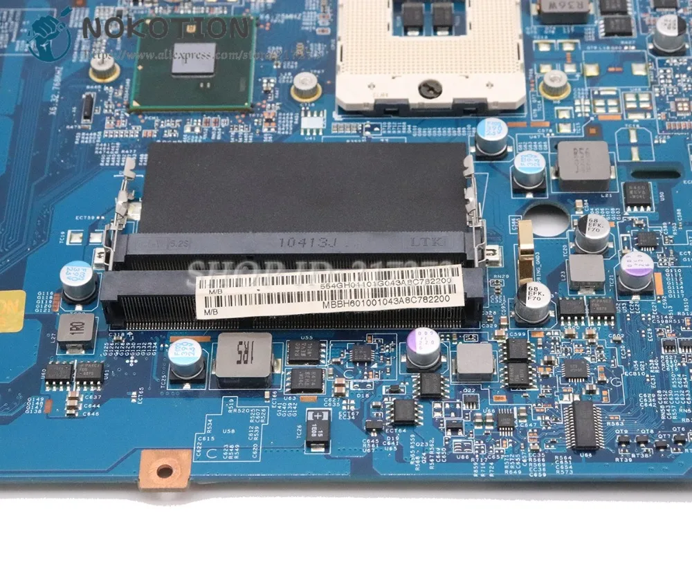 NOKOTION материнская плата для ноутбука NV59 TJ75 MBBH601001 48.4gh1.01m HM55 DDR3 HD5650 1 ГБ бесплатный