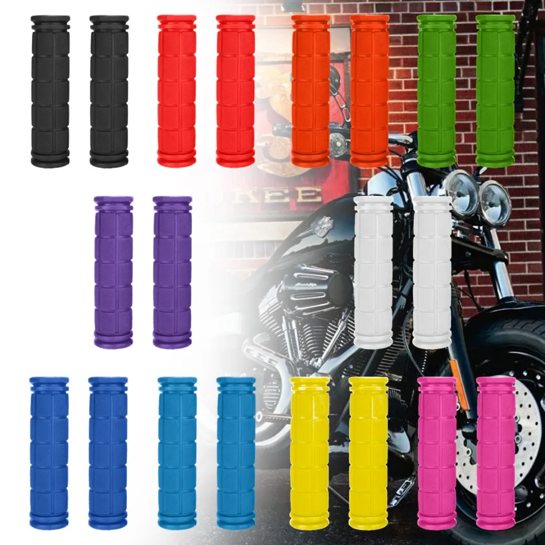 Мотоциклетные ручки 22 мм противоскользящие универсальные Мягкие резиновые для