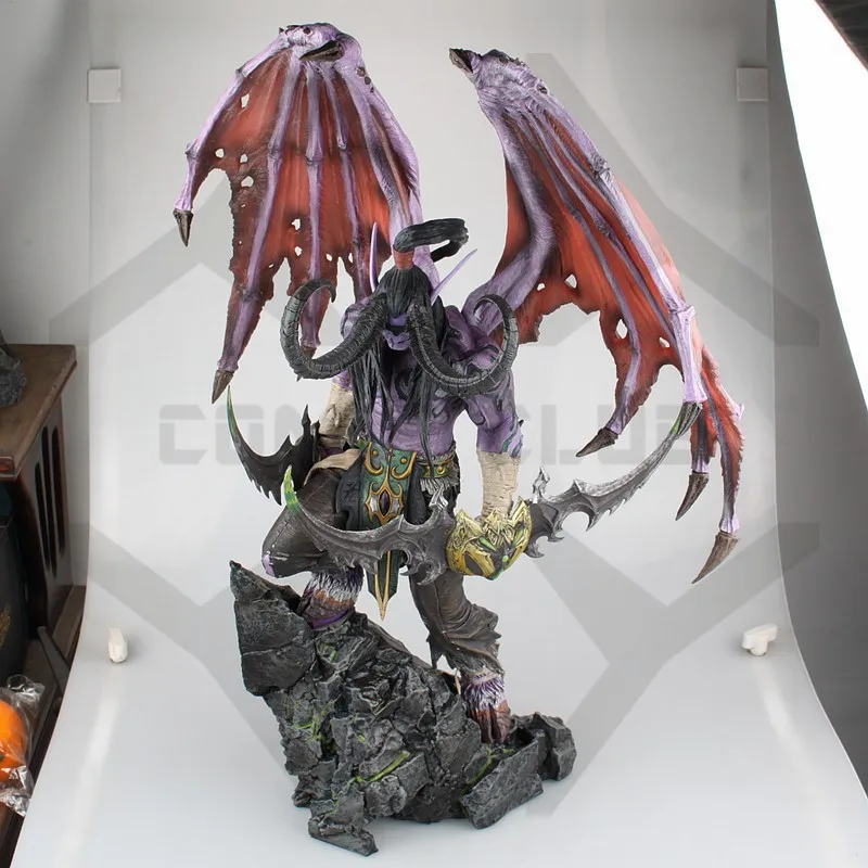 Comic Club wow Illidan 60 см Высота gk Статуэтка из ПВХ содержит светодиодный светильник