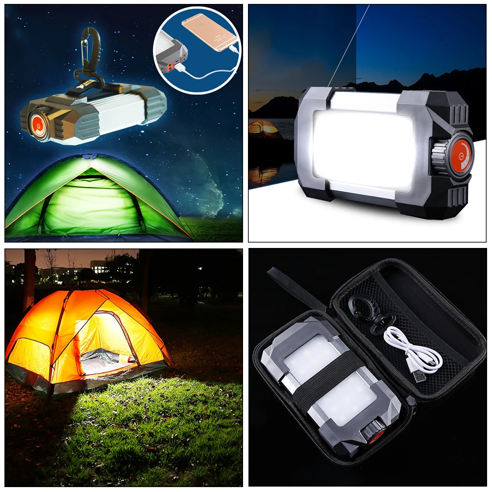 

5W Portable Camping Tent Light Outdoor Rechargeable Lantern Lamp 1000LM Flashlight