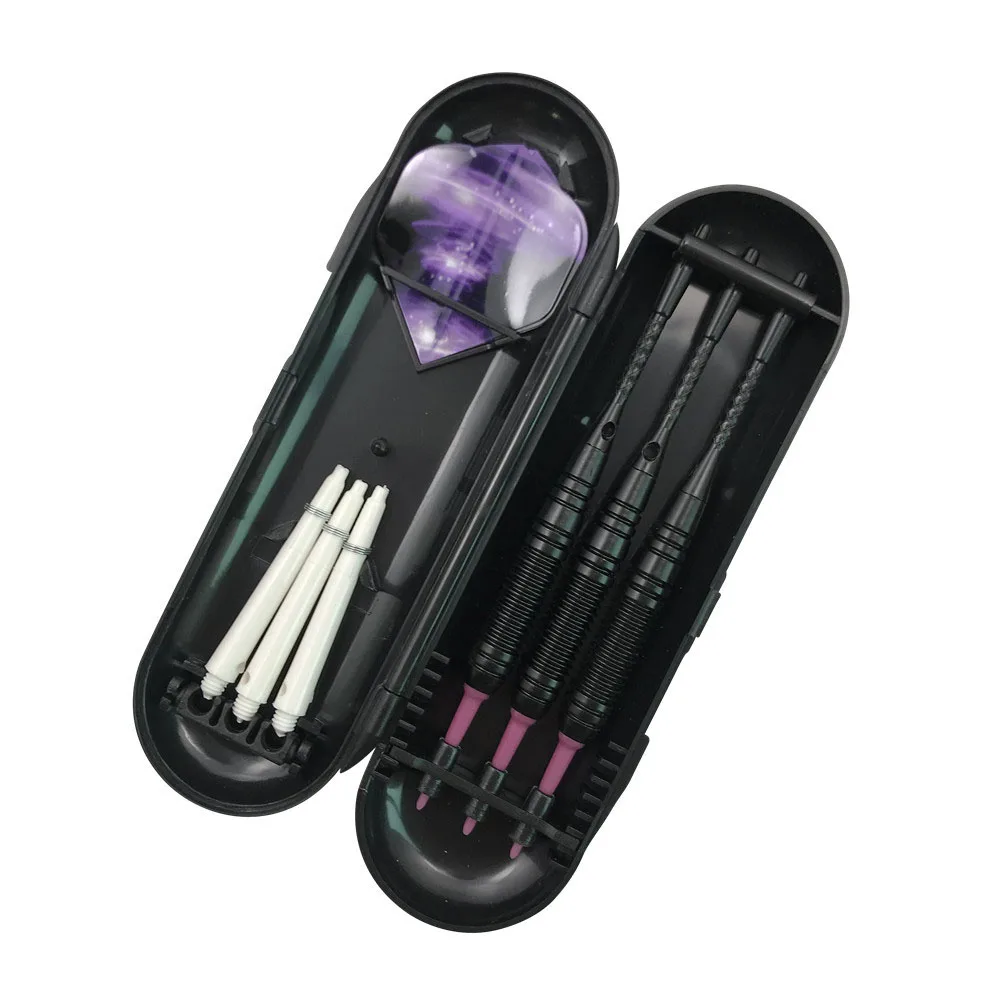 3Pcs 19g Electronic Safe Dart Nylon Soft Tip Black Iron Barrel Aluminum Shaft PET Flight Competition Training | Спорт и развлечения