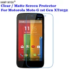 3 шт.лот для Motorola Moto G 1-го поколения XT1032 HD ПрозрачнаяАнтибликовая матовая защитная пленка для переднего экрана Защитная пленка
