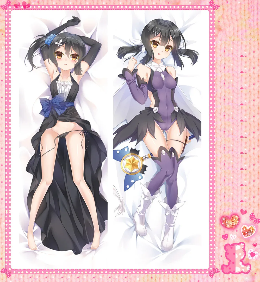 Двухслойная наволочка с аниме рисунком судьбы/калейда обнимающая подушку No.16246 |