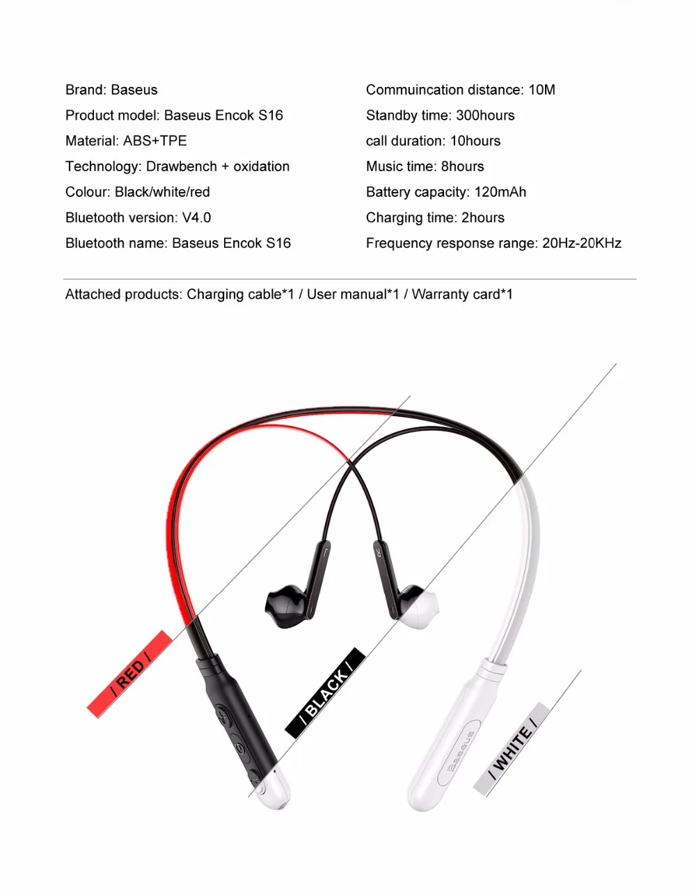 Baseus, Спортивные Bluetooth наушники для телефона, Беспроводная Bluetooth гарнитура с микрофоном, шумоподавление, магнитные беспроводные наушники