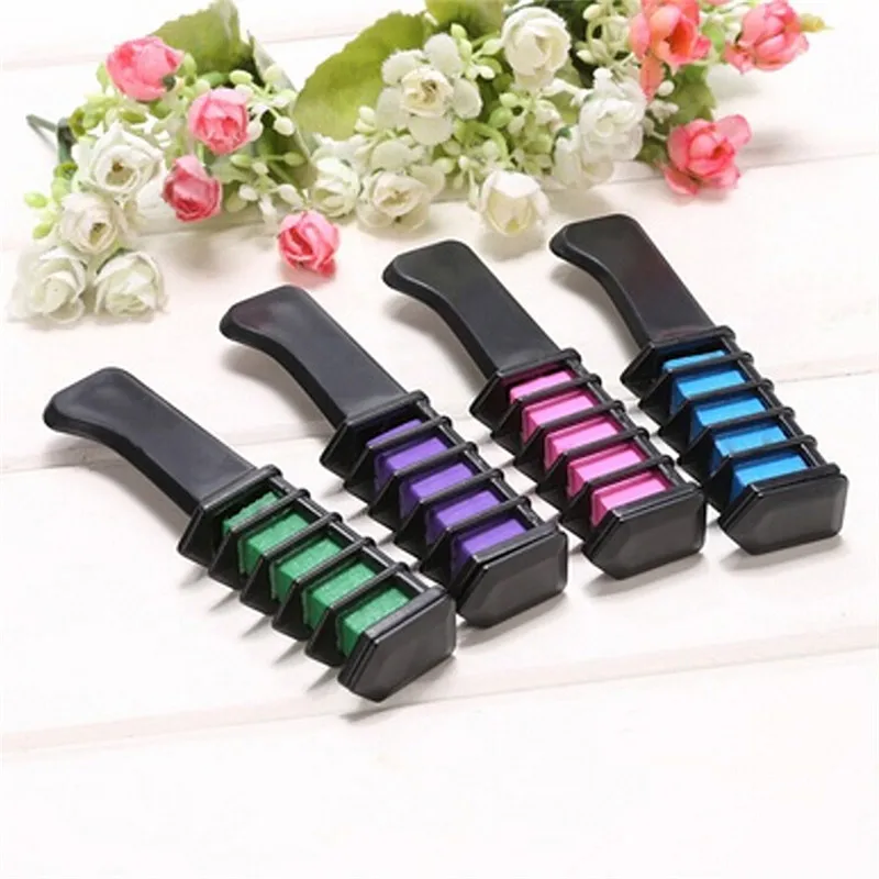 5 цветов краска для волос щетка ухода за волосами временноого цвета гребни