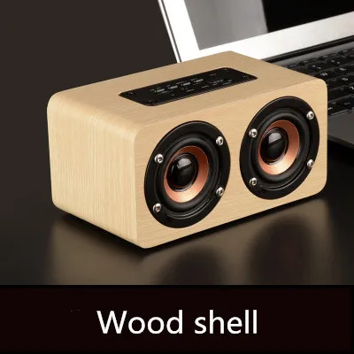 yellow Деревянные Bluetooth колонки двойной динамик карты беспроводные, небольшие, bluetooth динамик - Цвет: yellow