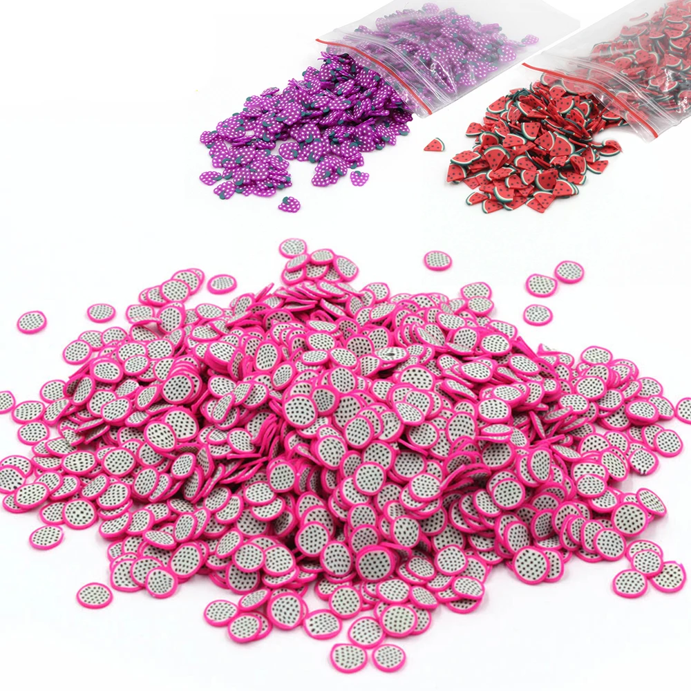 2019Fruit Fimo бусина Шарм наполнитель для пушистого слизи облако песок аксессуары DIY Украшение дополнение в SlimeToys наполнитель блеск набор