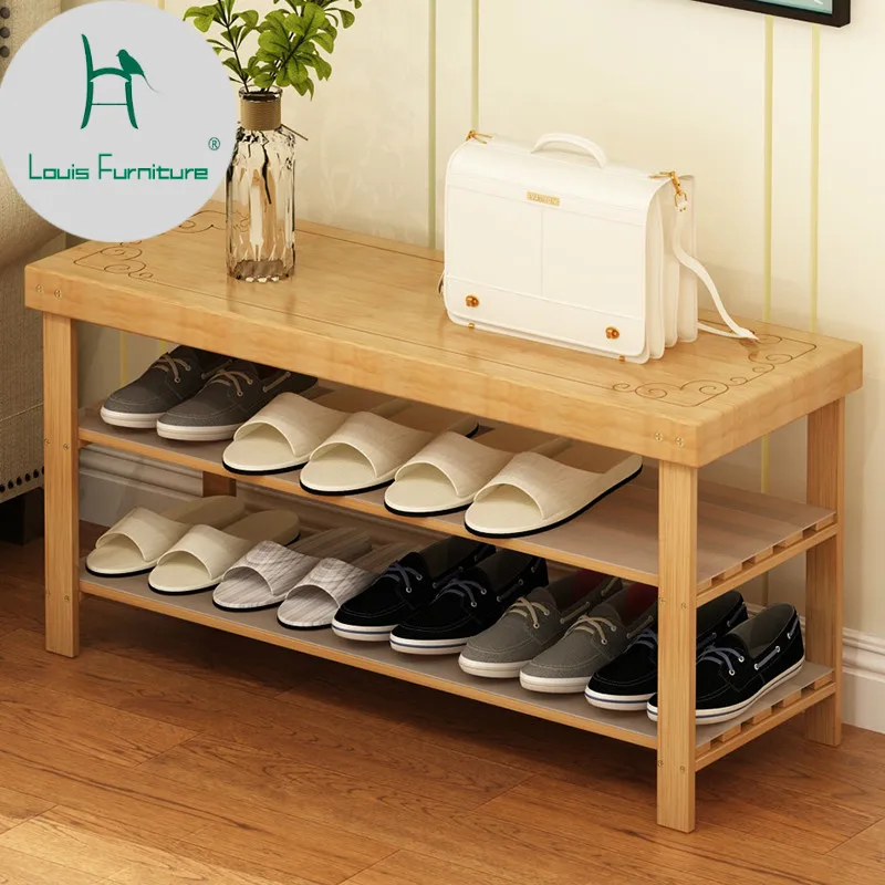 

Louis Fashion Shoe Rack Economy Type Family Stool Can Sit in the Cabinet