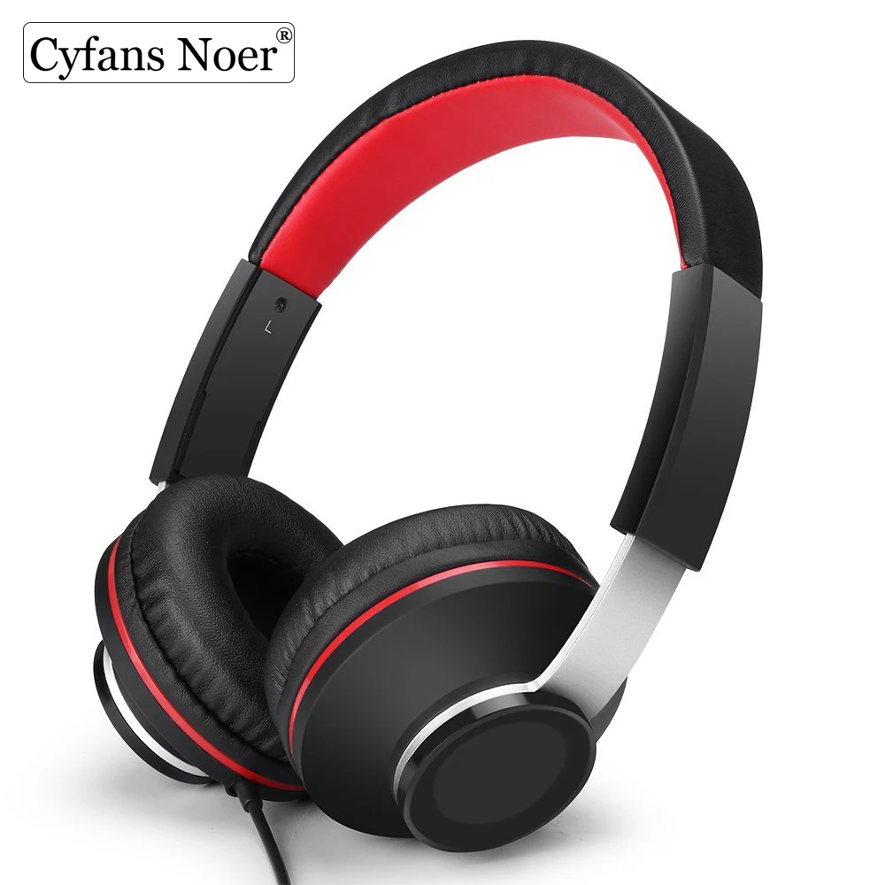 Cyfans Noer игровая гарнитура накладные стерео басы игровые наушники с микрофоном