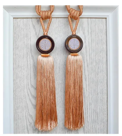 Orange pink Qgvish, 2 шт., занавески с кисточками, бахрома, подхваты для штор, ремень для подвешивания, Аксессуары для штор, кисточки, пряжка, держатель для штор, Декор - Цвет: Orange pink