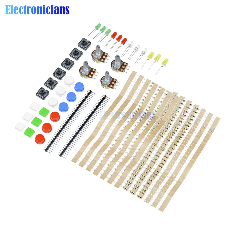 Аксессуары для ARDUINO компонентные резисторы кнопка переключения|kit for arduino|electronic