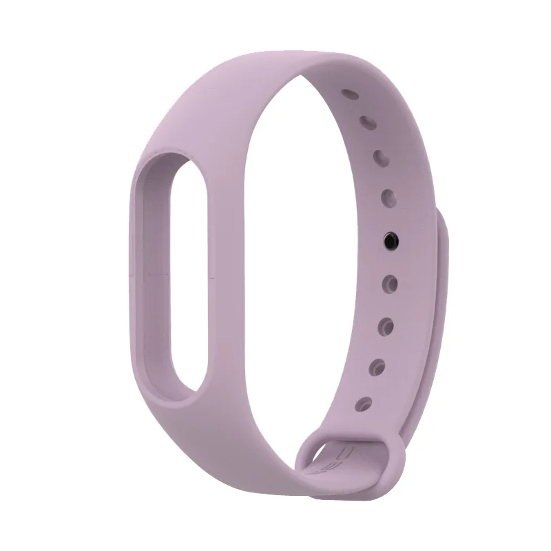 Light Purple Mi jobs mi Band 2 ремешок силиконовый для Xiaomi mi Band 2 браслет аксессуары Смарт часы M2 mi band 2 ремешок - Цвет: Light Purple