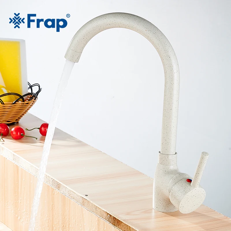 

Frap Single Handle Kitchen Faucets High Faucet 360 Degree Hot and Cold Water Faucet Modern Faucet Copper Kitchen Mixer Y40092-3