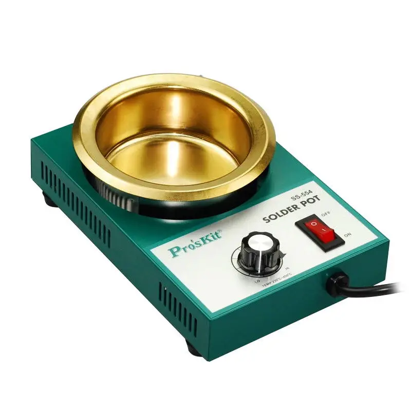 Pro'skit 220V 150/200/250/300 Вт припоя горшок плавильная печь для олова терморегуляция