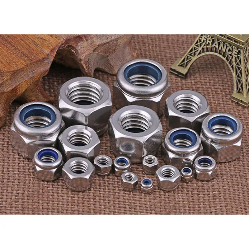 Stainless Steel LocKnut 316 Lock Nut Non-Slip M2M2.5M3M4M5M6M8M10M12 10 Pcs | Обустройство дома