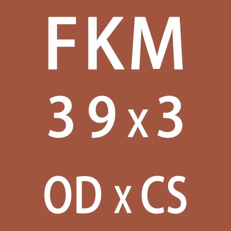 3 шт./лот фторкаучук кольцо коричневый FKM уплотнительное кольцо OD31/32/33/34/35/36/37/38/39/40*3 мм резиновое уплотнительное кольцо масло для уплотнения кольцо топлива прокладки - Цвет: OD39mm