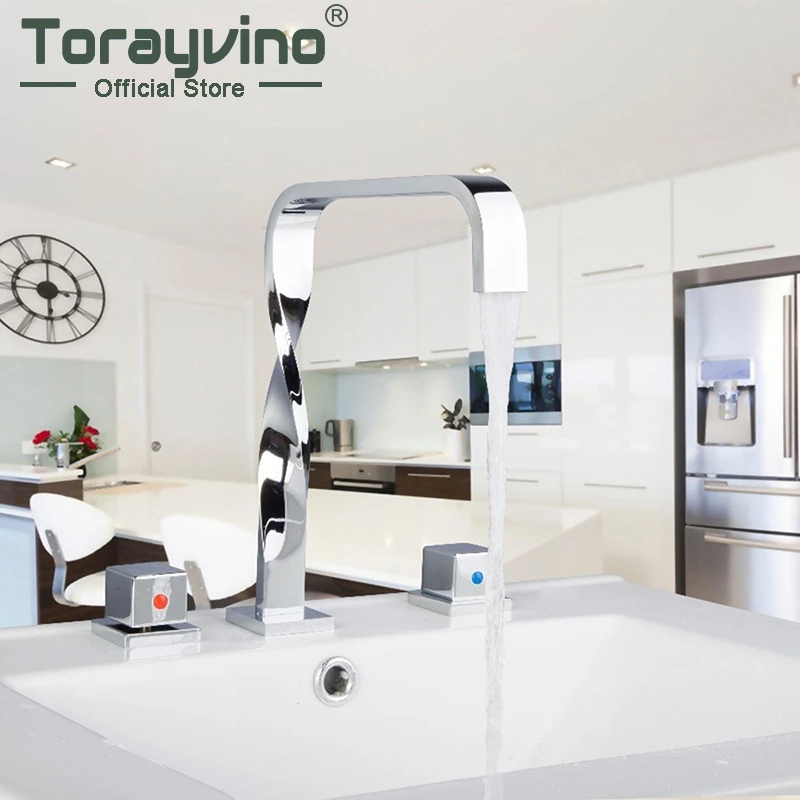 

Sumptuous and Superior in Quality Basin Faucet Chrome Polished Deck Mounted Single Handle Hot Cold Water Excellent Kitchen Tap