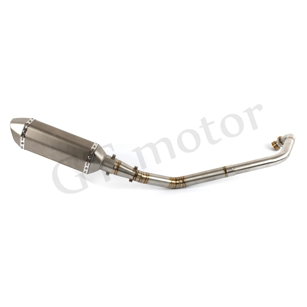 GT мотор-средняя выхлопная труба мотоцикла + глушитель для YAMAHA R15 2008-2017 без