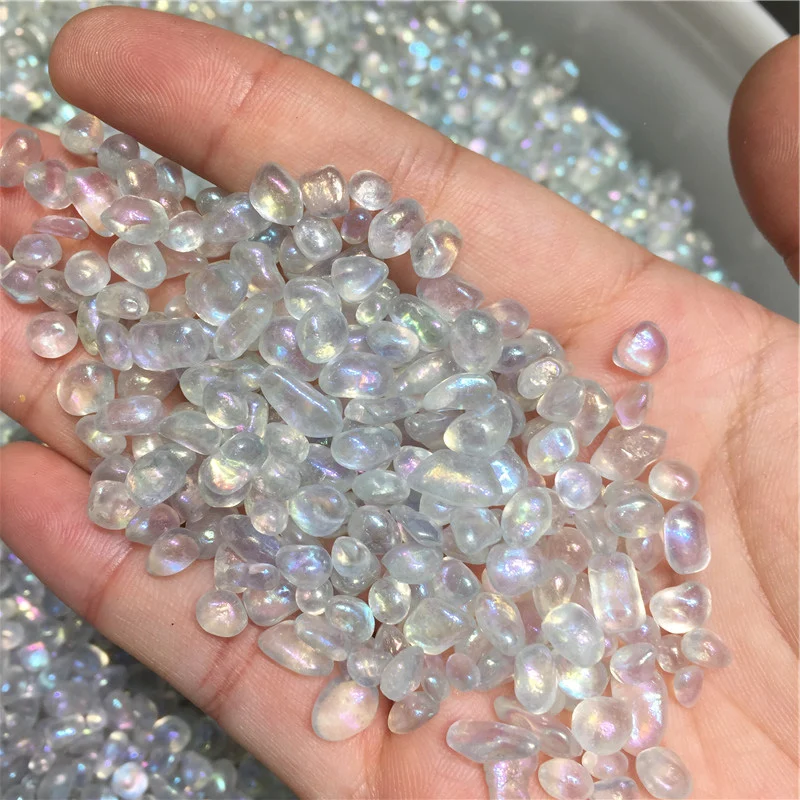 Кварцевый хрусталь Angel Aura каменная крошка дробленые камни неправильной формы 1