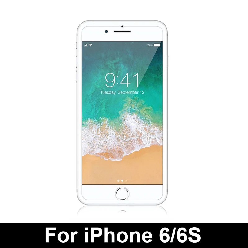 2 шт., закаленное стекло для iPhone X, XR, XS Max, 8, 7, 6, 6S Plus, защита для экрана 5, 5S, SE, защита для экрана, стекло для телефона, Verre, Tremp, Coque - Цвет: iPhone 6 6S