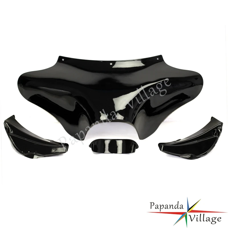 Черная передняя верхняя обтекатель для Harley Electra Street Glide Road King Dyna Fat Bob FXDF