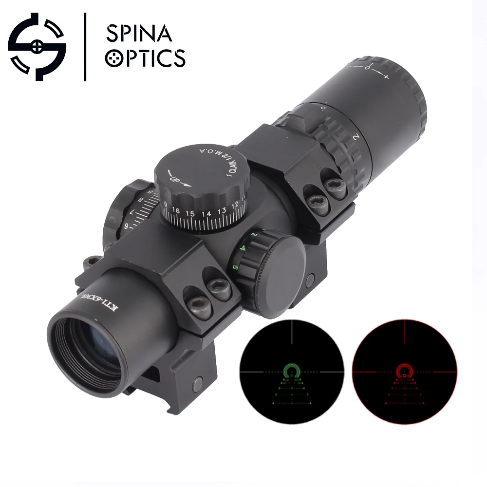 Оптический прицел SPINA для охоты KT 1 6X30L оптический P4 со стеклянной гравировкой