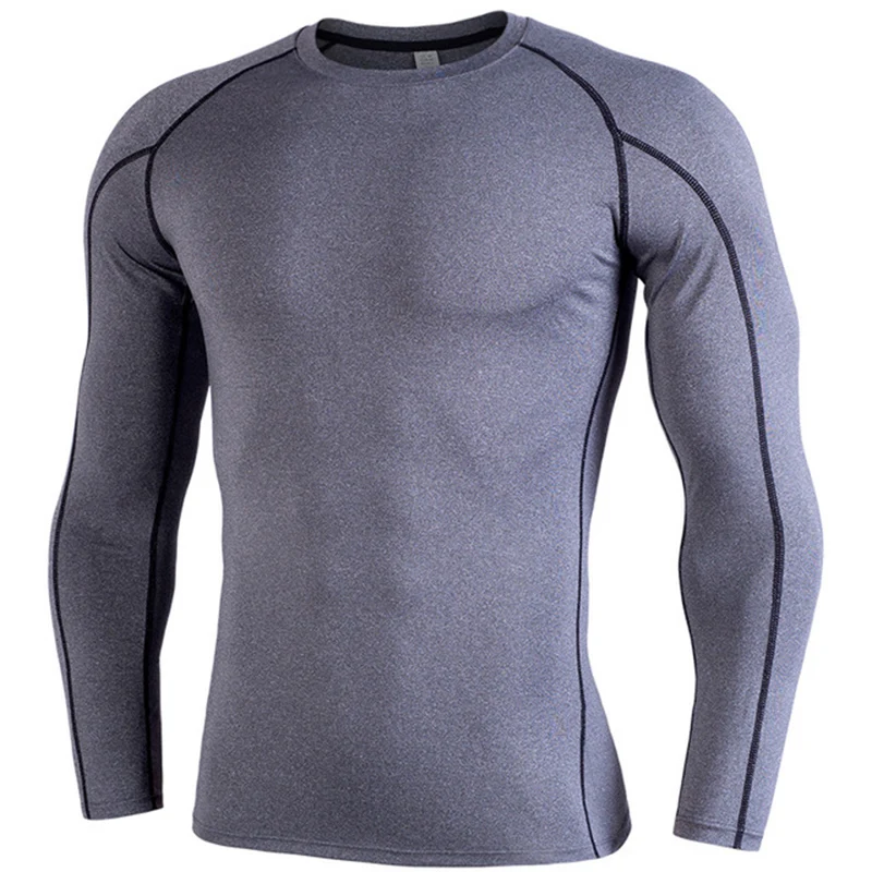 Мужская быстросохнущая футболка для бега новинка 2020 компрессионные рубашки с
