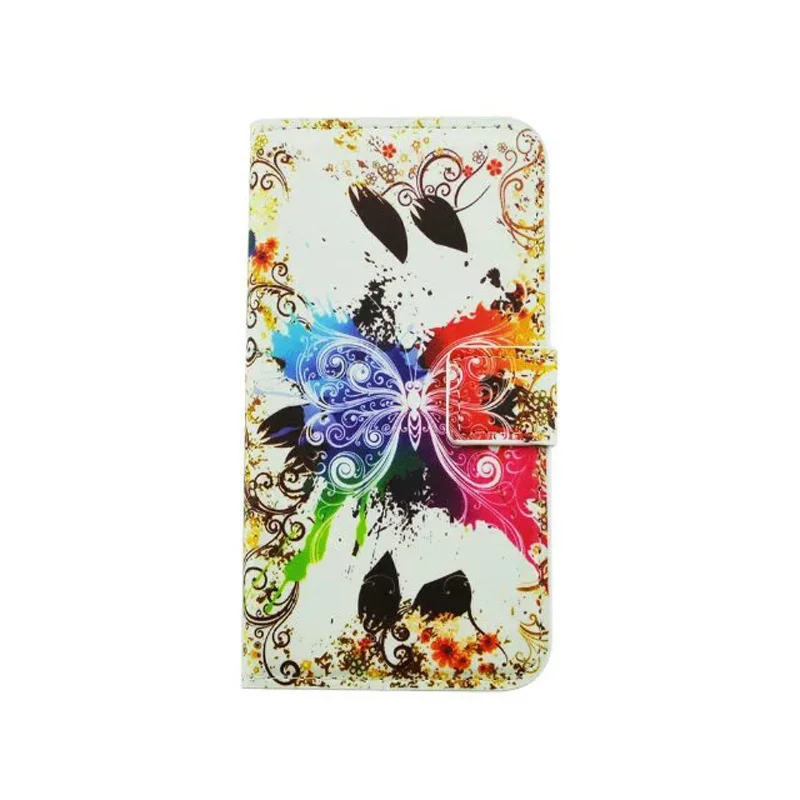 Кожаный чехол для телефона Huawei Ascend G7 с цветами бабочками L01 L03 откидная крышка