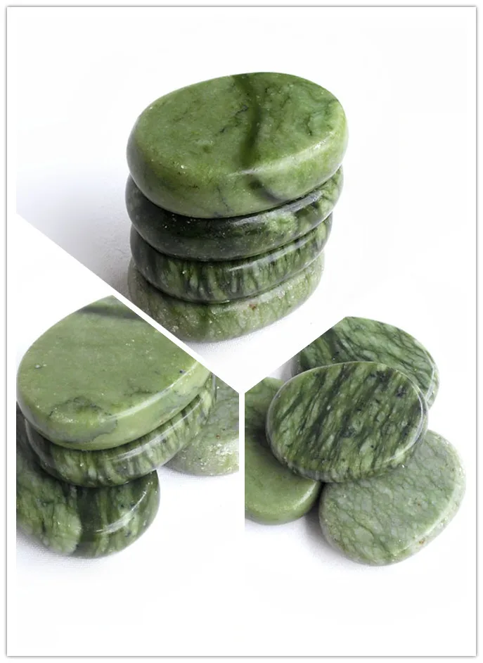 Горячий камень терапия мощный для массажа тела/глянцевый нефрит |