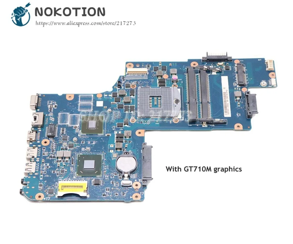 NOKOTION материнская плата для ноутбука Toshiba Satellite C50 C55 основная плата 15,6 ''GT710M DDR3 HM76 H000061960 PT10FG комплектующие фотоаппарата SONY DSC MB H000062020