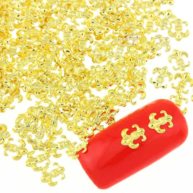 3d аксессуары для нейл арта PJ413 100 шт. из Античного золотого сплава модные