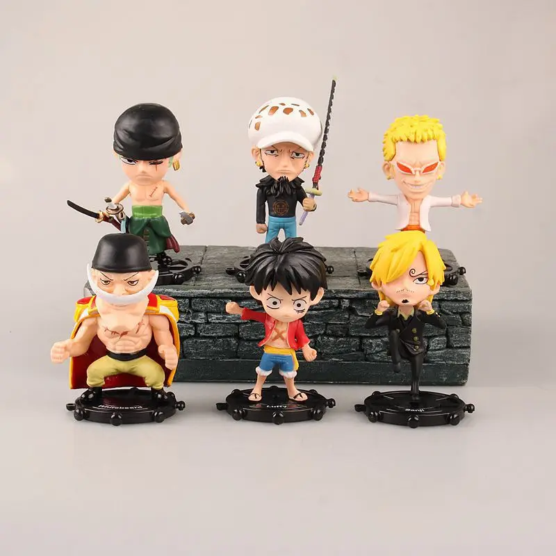 12 стилей s 9 см размер Аниме One Piece Kawaii стиль персонаж Коллекционная модель Фигурки