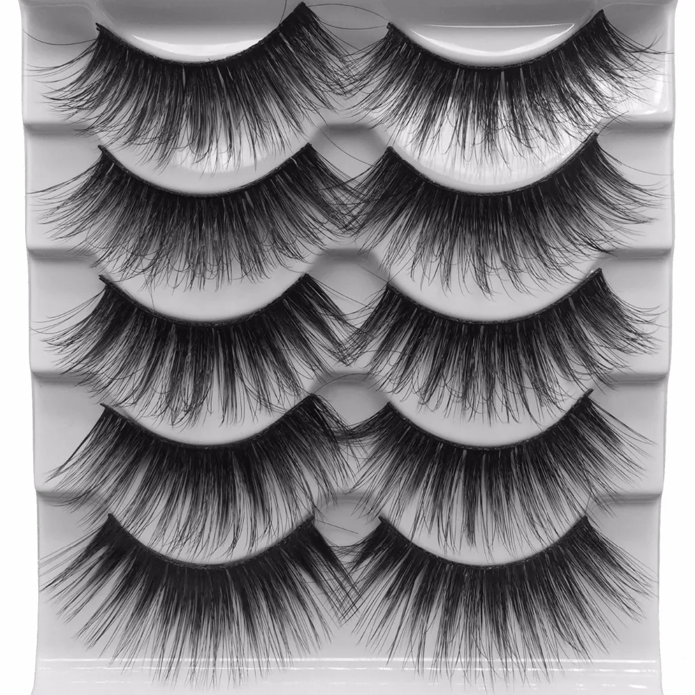 5 пар норковых волос ручной работы 3d норковые накладные ресницы натуральный