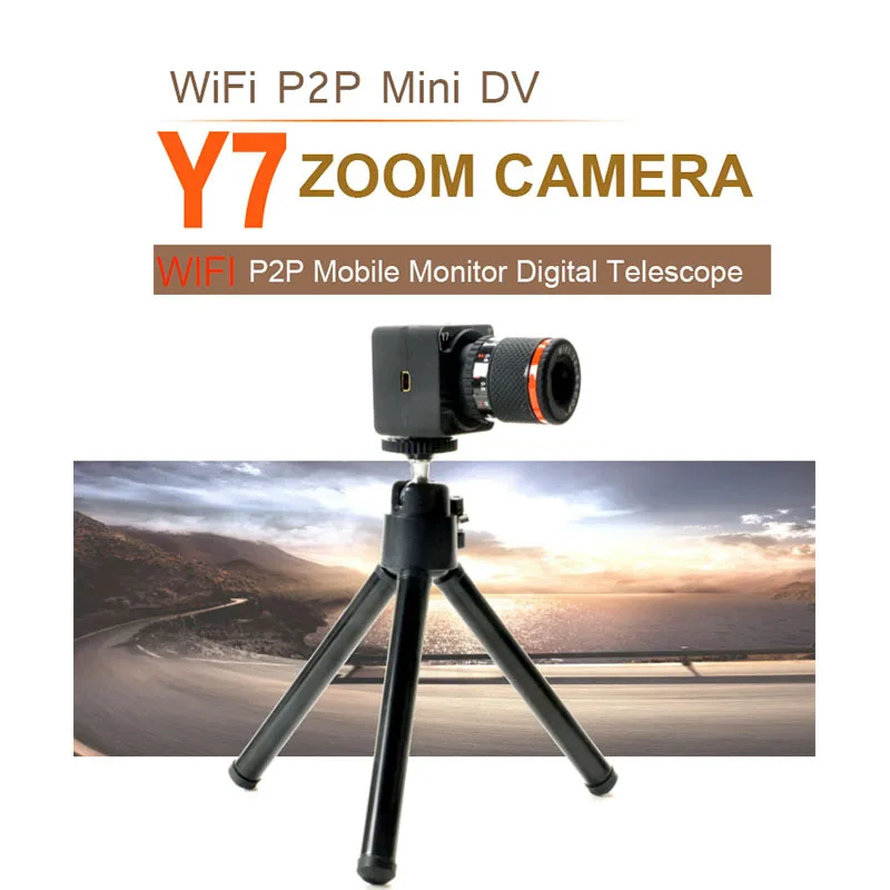Y7 P2P мини камера WiFi телефон цифровая зум объектив петля запись беспроводной DV