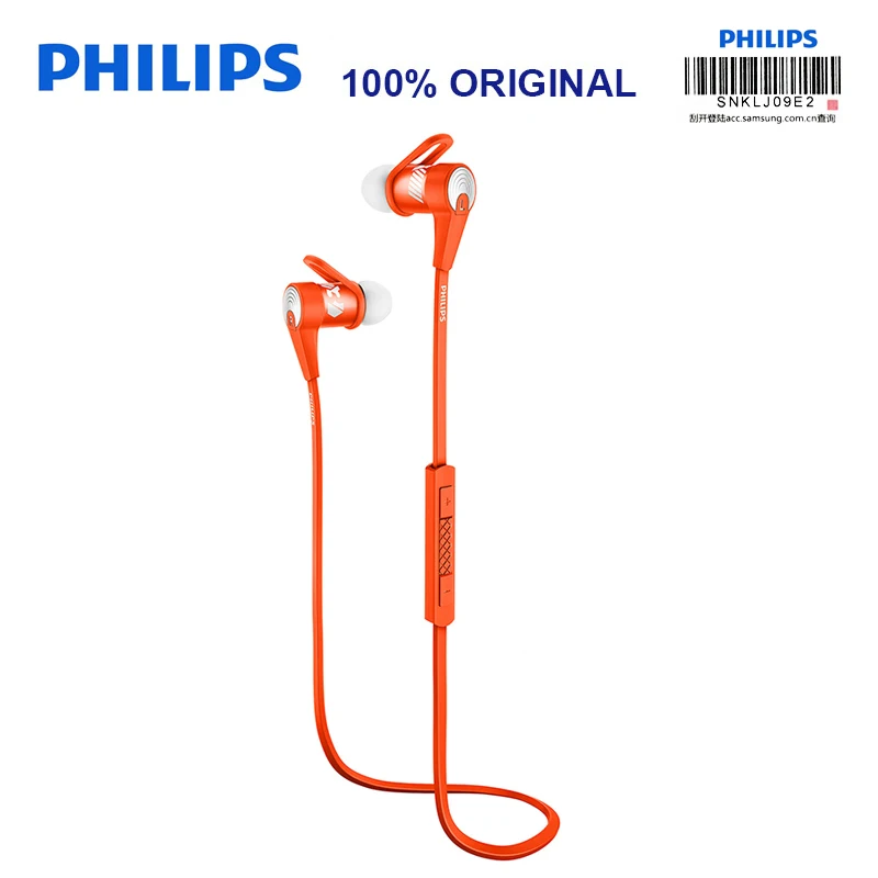 Philips SHQ7300 Спортивные наушники Bluetooth с шейным микрофон провода Управление