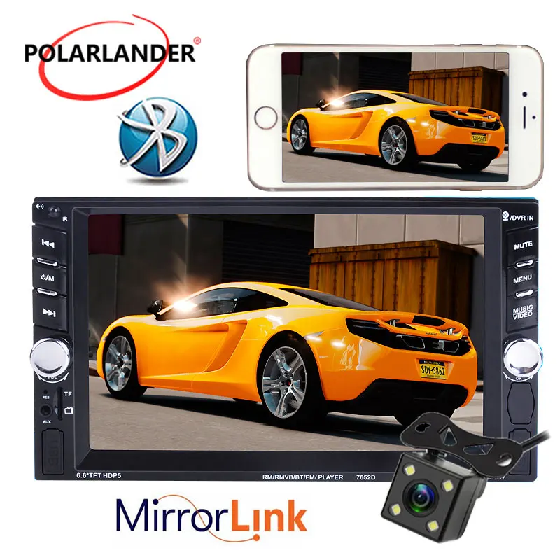 MP4 MP5 видеоплеер автомобильное радио с экраном Mirror Link Bluetooth 2 Din 6 дюйма зеркало