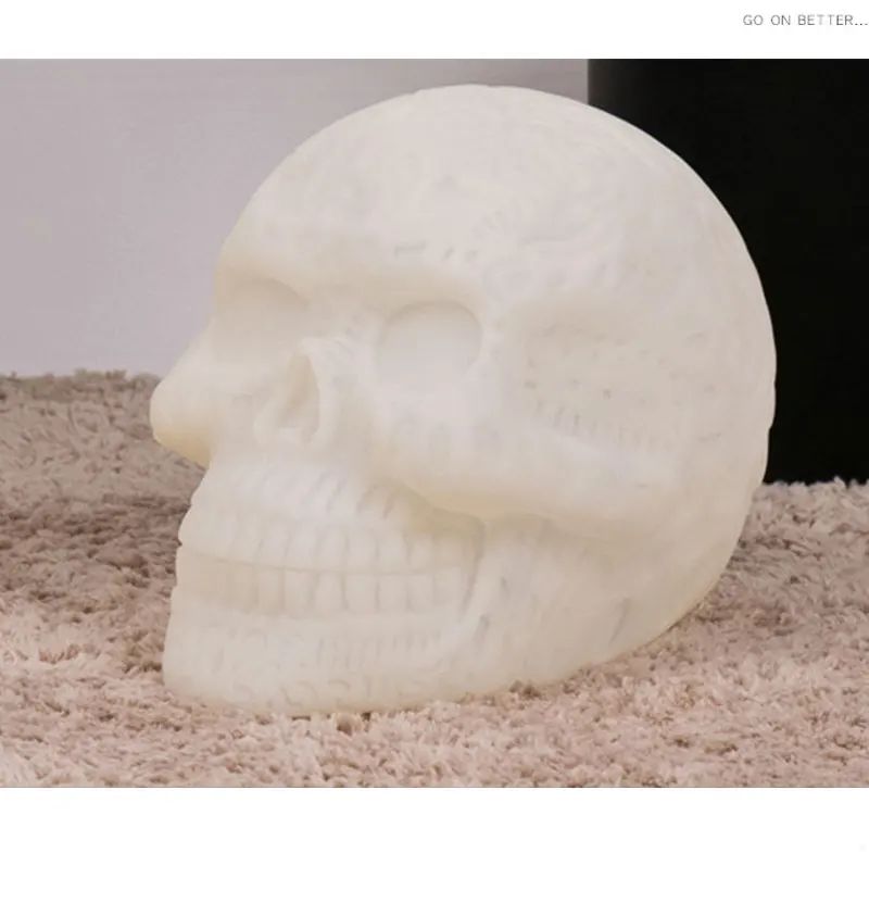 Novelty Halloween LED Skull Night Lights 3D Children Gift Toy Fashion Interior Party Decor Atmosphere Lamp 80920 | Освещение