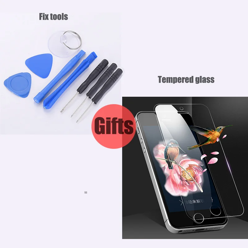 Сменный экран bщетка для iPhone 5 / 5S/5C оригинальный ЖК дисплей AAA с цифровым