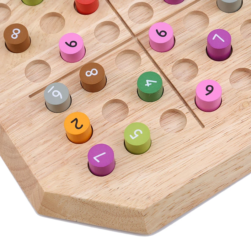 Sudoku игра шахматы Дети от 1 до 9 цифровые деревянные пазлы Развивающие Пазлы