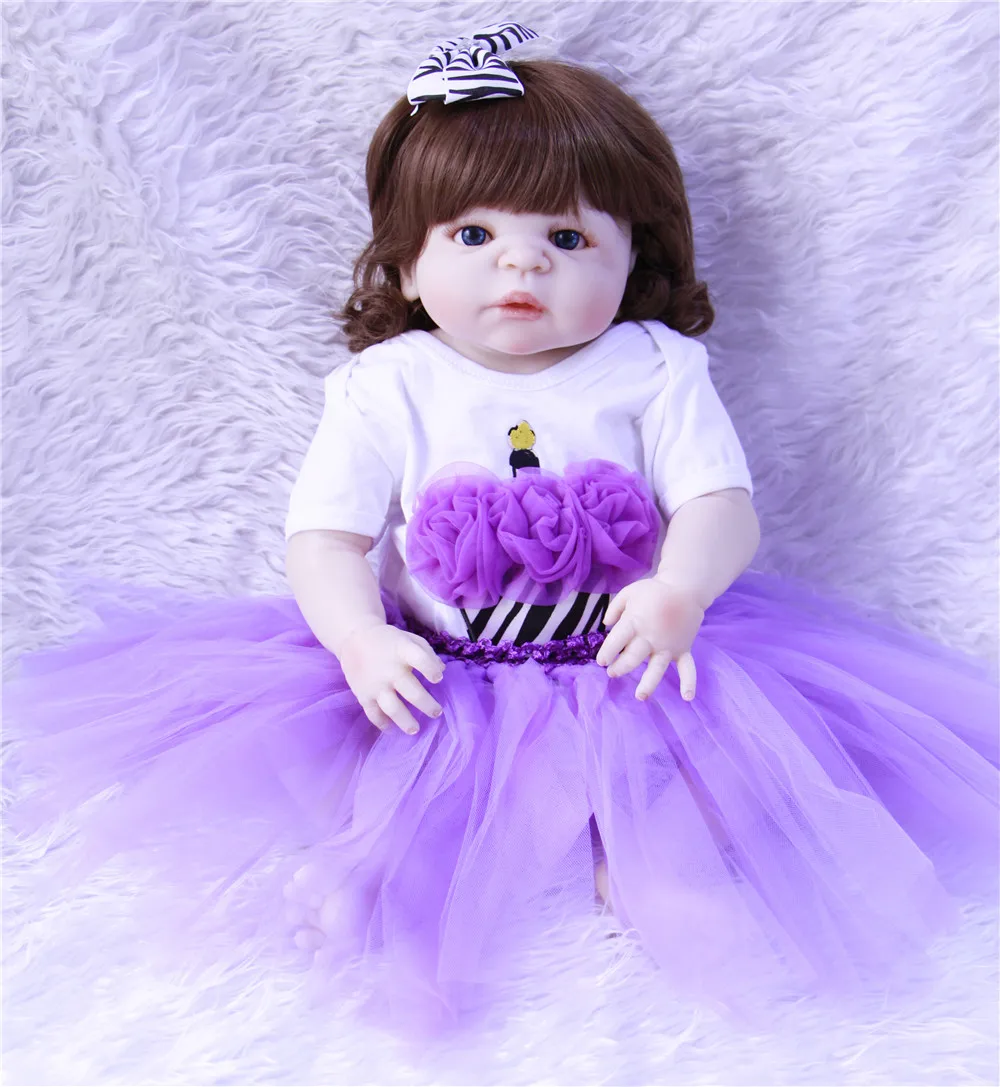 Кукла Bebe reborn 23 &quot полностью силиконовая кукла для маленьких девочек милые