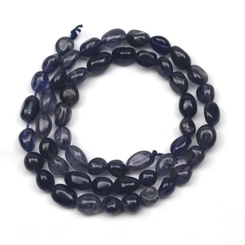 Бусины Из Натурального иолита 6 х8 мм бусины из натурального драгоценного камня