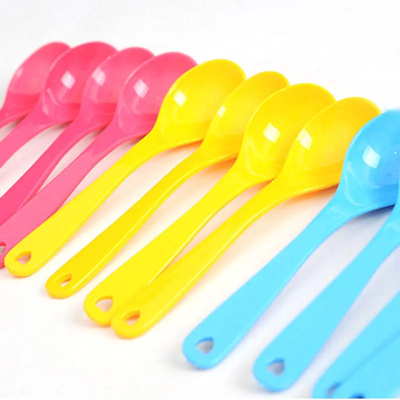 12 Pcs 11.5*3cm baby feeding spoon Children anti-scald Food Utensils children eat Kids Flatware | Дом и сад