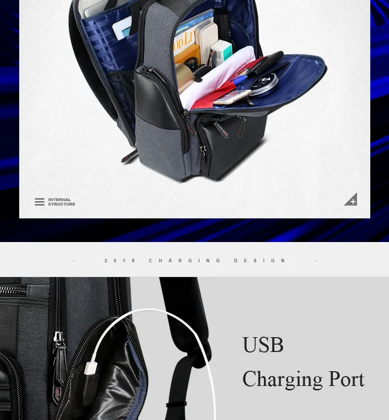 BOPAI, рюкзак для ноутбука, usb зарядка, мужская сумка, многофункциональная, большая емкость, противоугонная, деловая сумка, водонепроницаемый, мужской рюкзак для путешествий