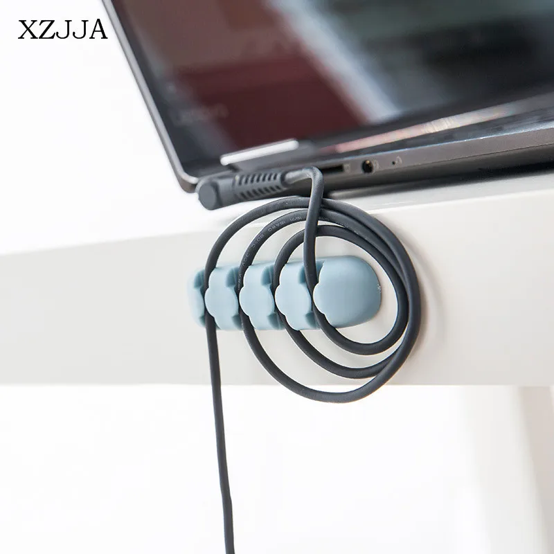 XZJJA 2 шт. Multifunctio паста Настольный Электрический провода получить Клип крюк для наушников шнур держатель мобильного телефона зарядки данных