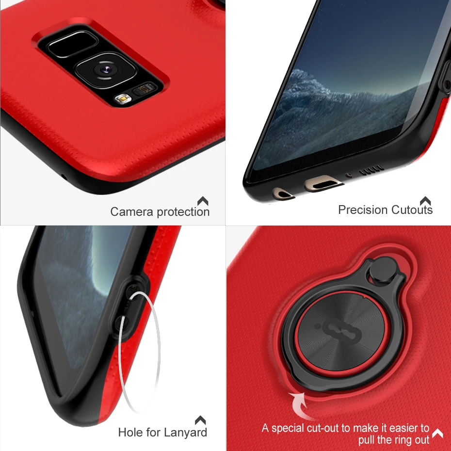 Для samsung Galaxy S8 плюс Футляр PC задняя крышка полный защитный S 8 G9550 G9500 Luxury Anti- knock