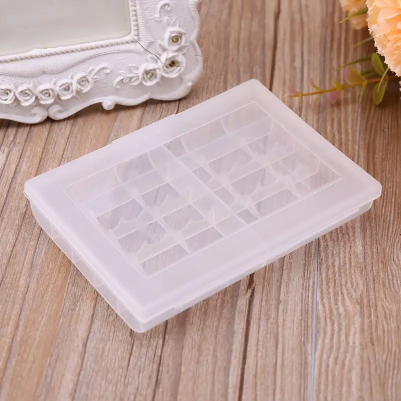 Портативный прозрачный пластиковый чехол для хранения батарей контейнер