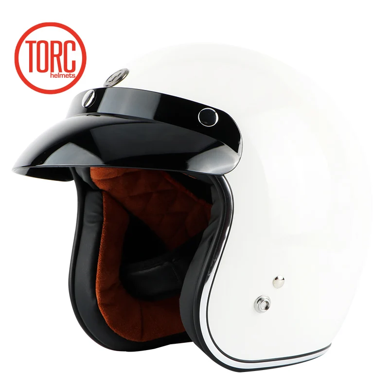 Новый классический шлем TORC casco moto с открытым лицом винтажный jets ретро
