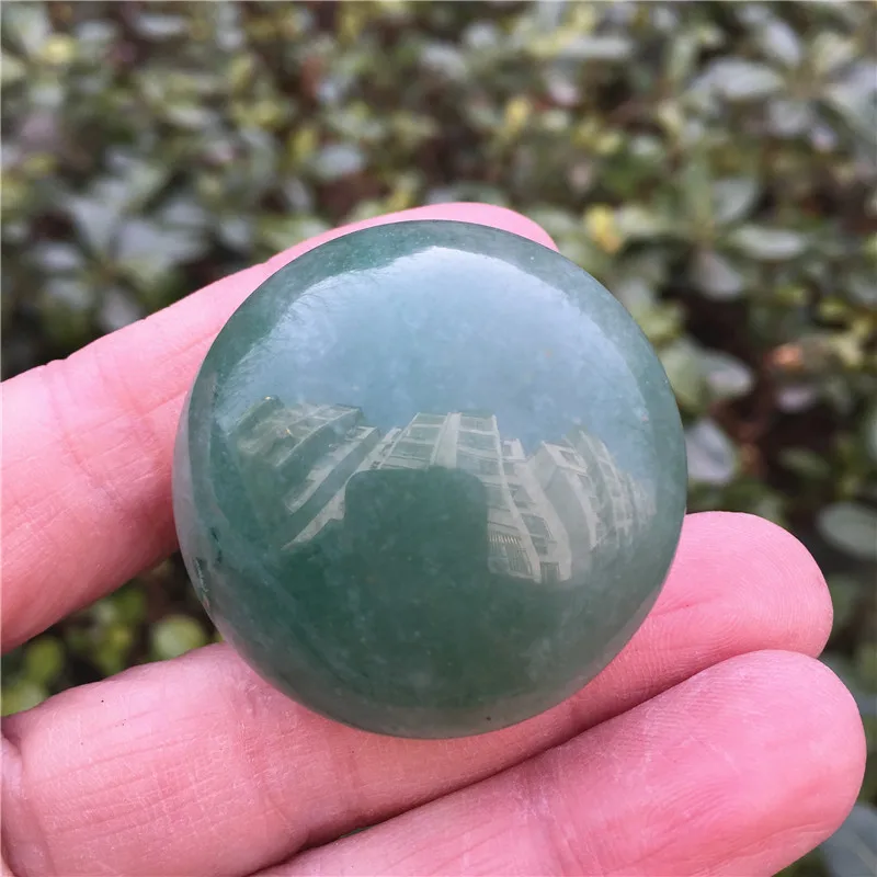 40mm Natural Green Aventurine Crystal Mushroom Lovely Polished Quartz Mineral Healing Massage Relaxation Stone | Дом и сад
